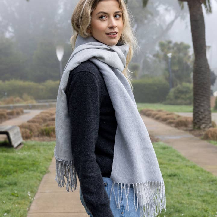 YOUZEY - Wholesale Scarf – Women's - The Victoria - Light Grey