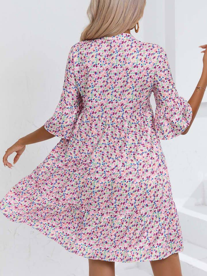 Wholesalesir - Wholesale Dress - Women's - Loose V-neck Casual Short Dress
