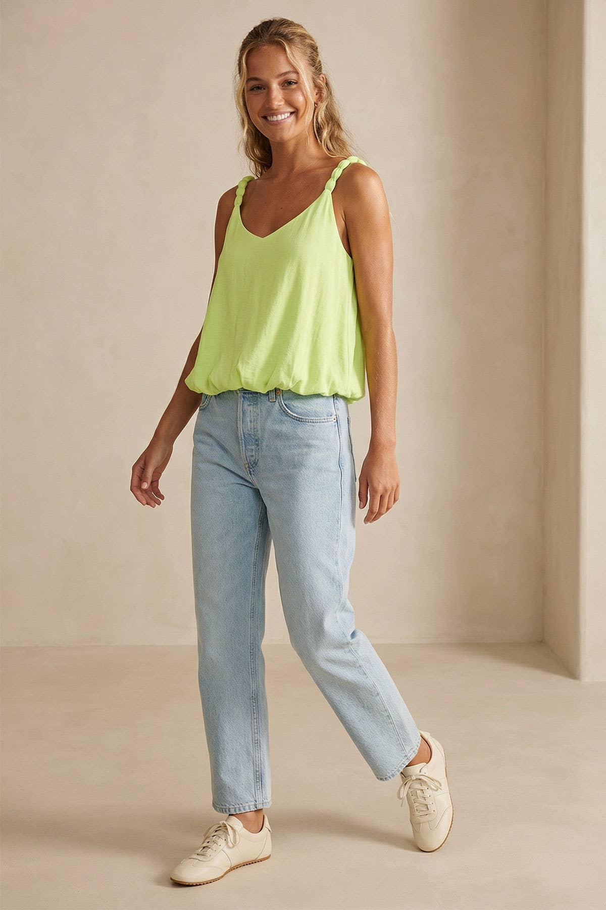 Naked Zebra - Wholesale Tank Top - Women's - Billowy Strap Accent Tank Top36