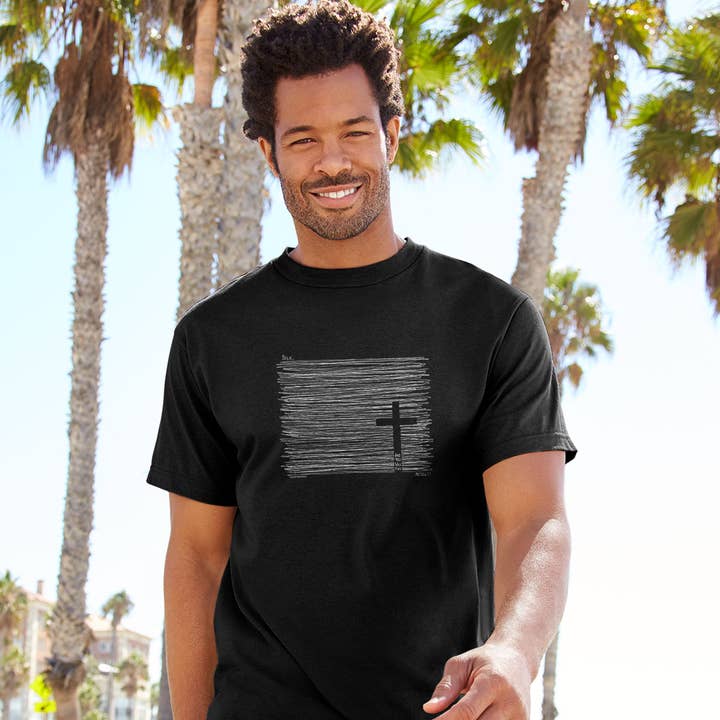Black Kerusso Christian T-Shirt Seek for wholesale on Faire