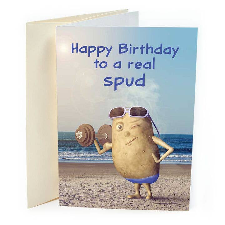 Feliz cumpleaños a un verdadero Spud para venta al por mayor de St Thomas Greetings