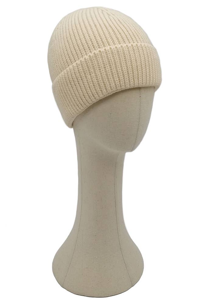 Hana - Wholesale Beanie - Women's - Solid Color Ribbed Knit Cuff Beanie5