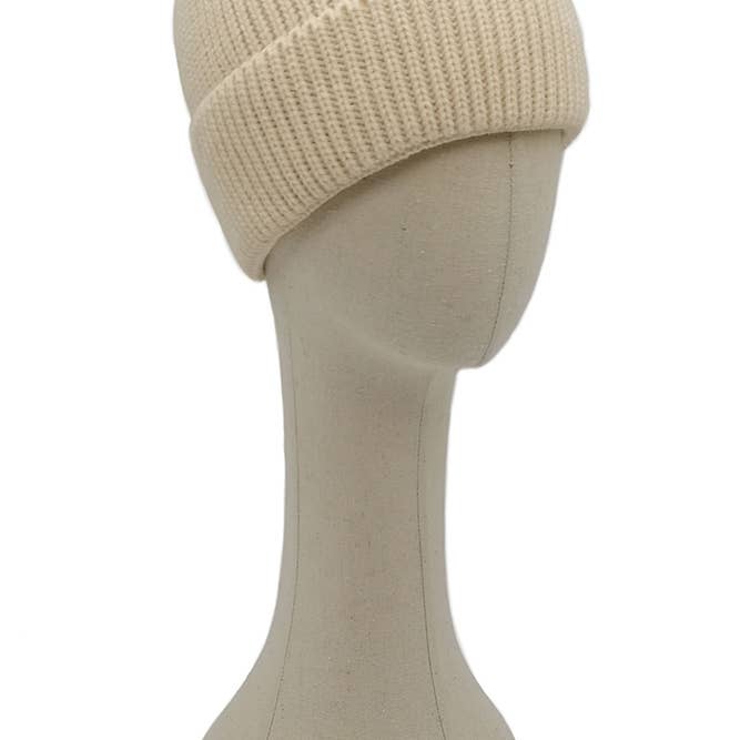 Hana - Wholesale Beanie - Women's - Solid Color Ribbed Knit Cuff Beanie5