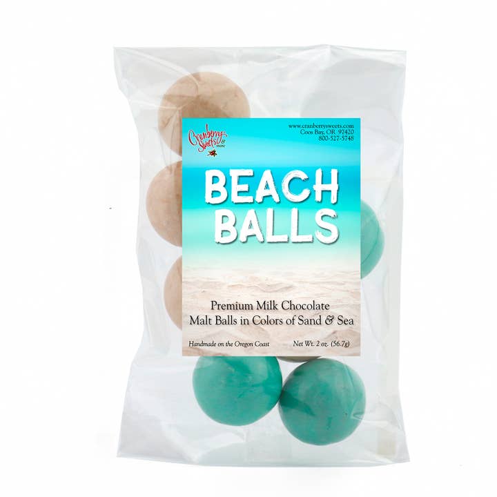 Cranberry Sweets & More - Wholesale Chocolate Covered Sweets - Beach Balls Premium Malt Balls