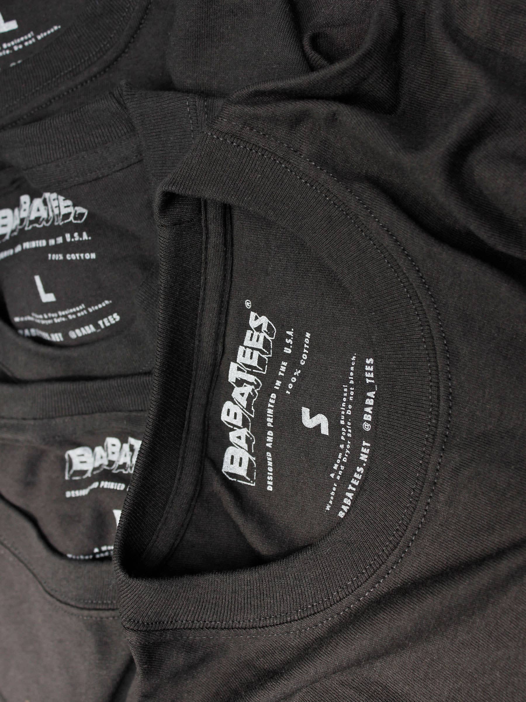 BabaTees - Wholesale Screen Printed T-Shirt - Unisex - Mutts Tshirt for Men & Women 80s Heavy Metal Style2