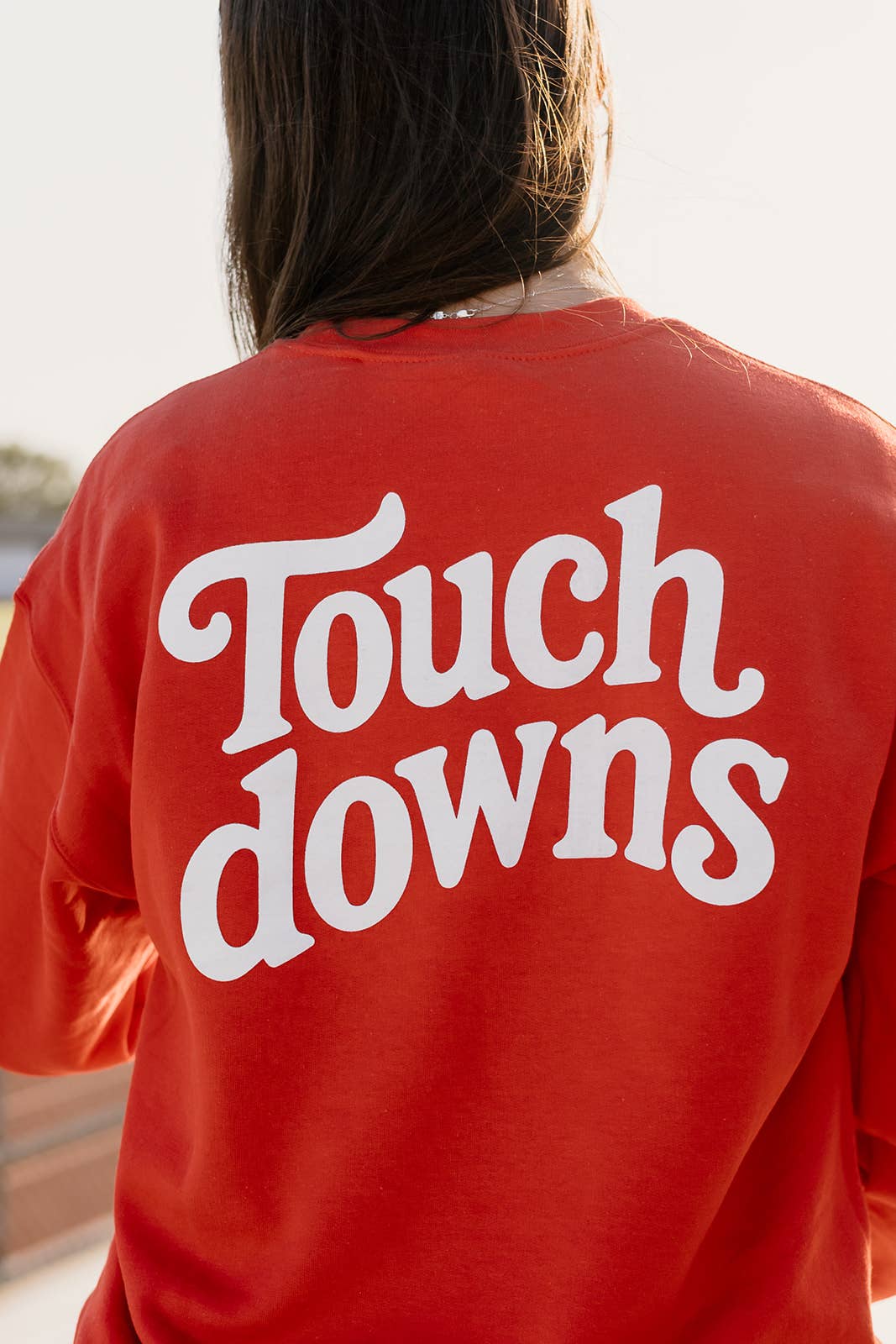 Worthy Hat Co. - Vente Sweat-shirt à imprimés – femme - Touchdowns Funky rouge1