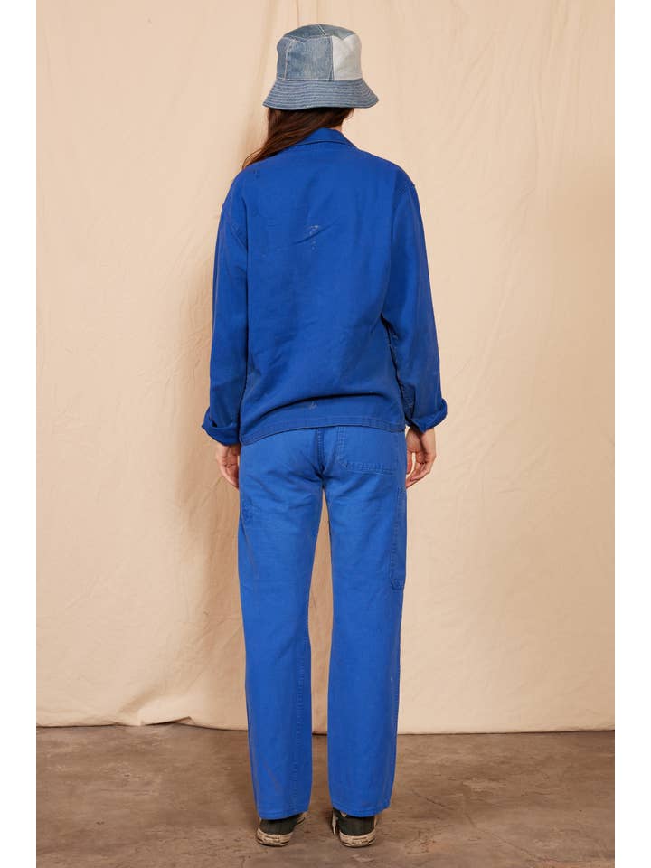 People Of Leisure - Wholesale Coat - Women's - 1960's Reworked Vintage Cepovett Blue Bucatti Chore Coat