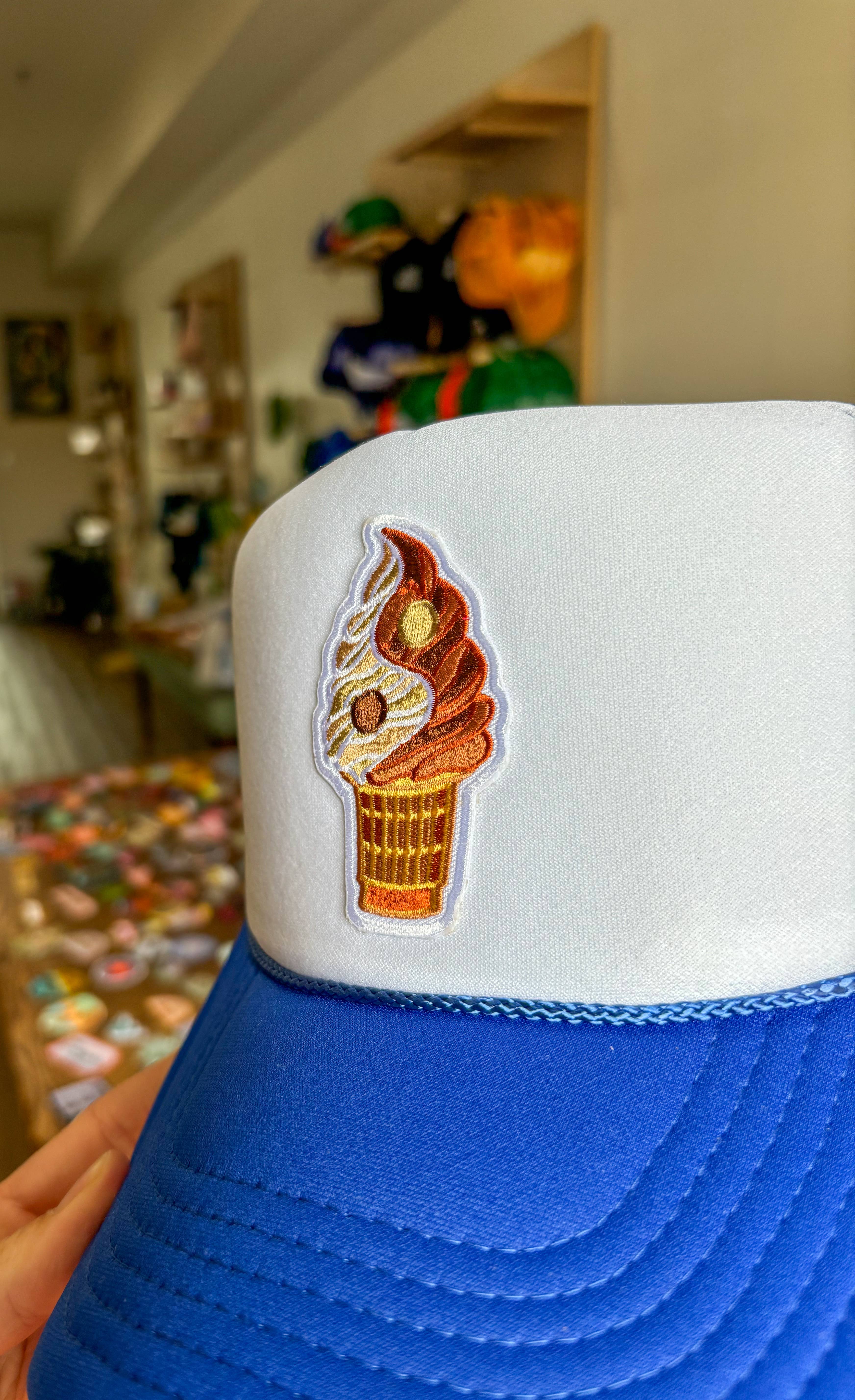 Love Your Mama Studios - Wholesale Patch - Yin Yang Ice Cream Cone Embroidered Iron On Patch3