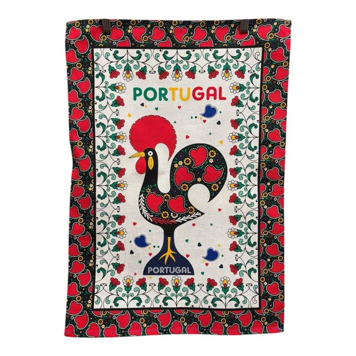 Köksdukar med färgglada mönster — portugisiska monument och konstmotiv, multifunktionella dukar, vacker gåva från Portugal för wholesale av Vintage Dreamz