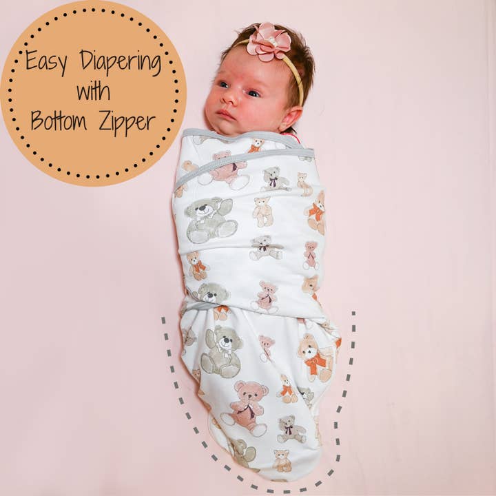 LollyBanks - Wholesale Sleepsack - Baby - Bear Hugs Baby Sleep Swaddle 100% Organic Cotton