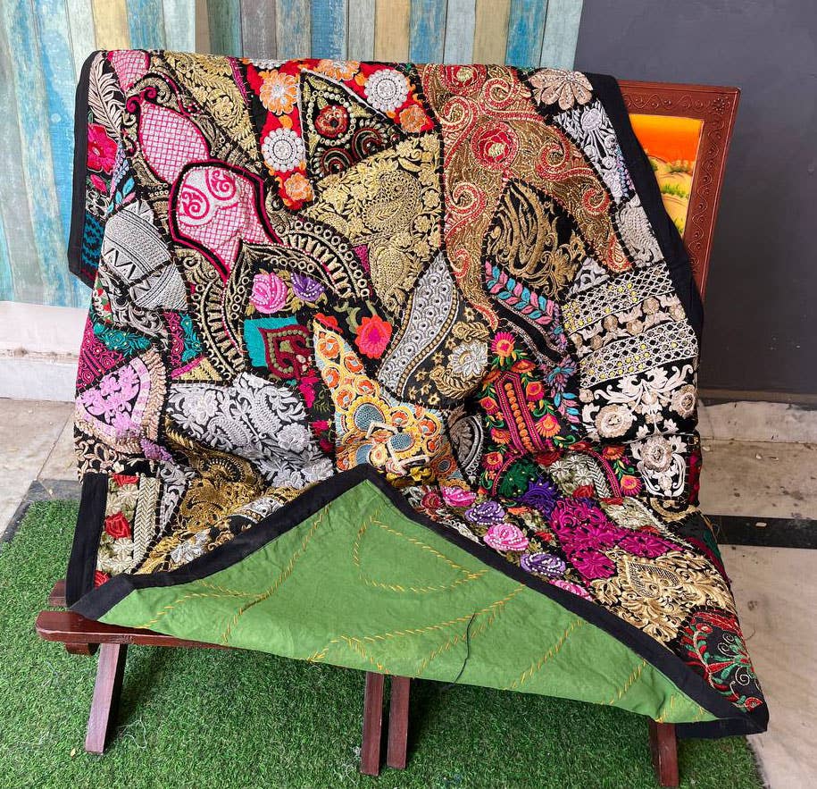 Bhawana Handicrafts - Wholesale Tapestry/Textile - Embroidered Table Runner Vintage Tapestry Boho Wall Hanging5