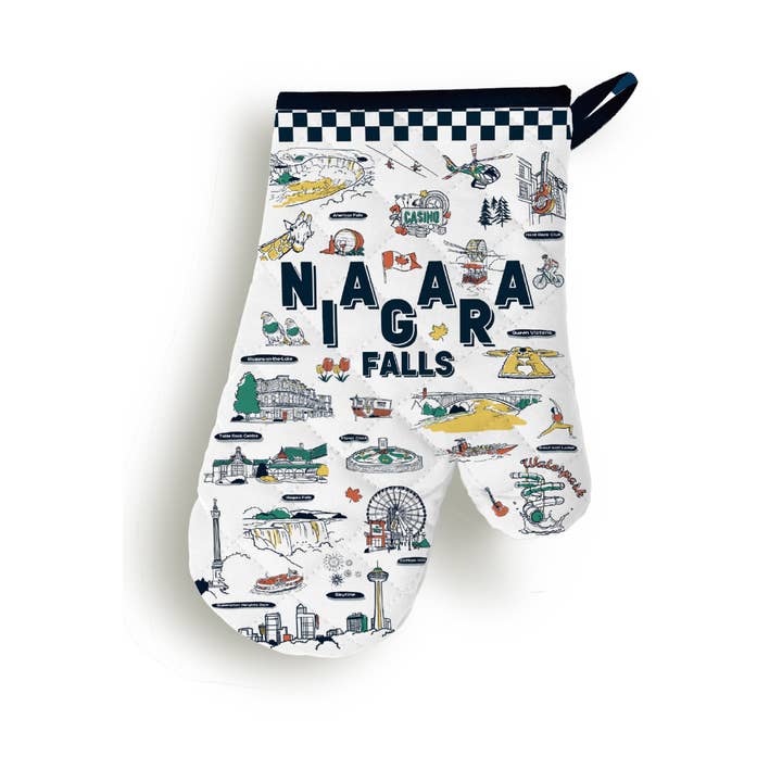 Niagara Falls Illustreret Ovnhandske Varmebestandig Køkkenhandske for engroshandel hos Northern Icons Canada