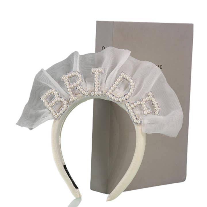 Assorted Pearl Bride Rhinestone Headband - FROMI for wholesale on Faire