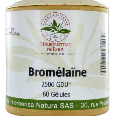 L'HERBORISTERIE DE PARIS - Wholesale Oral Supplement/Vitamin - Bromelain 2500 GDU 320mg 60 capsules Herboristerie de Paris