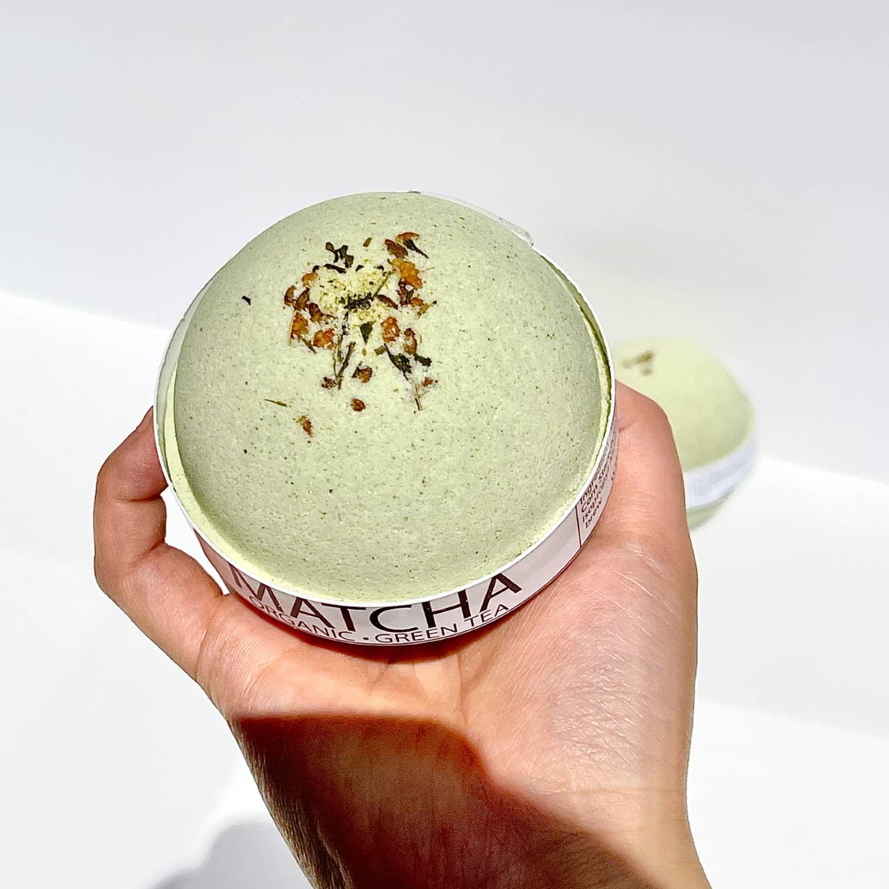 Pure Drop - Wholesale Bath bomb/fizz - Organic Matcha Greentea Large Bath Bomb - 8oz4