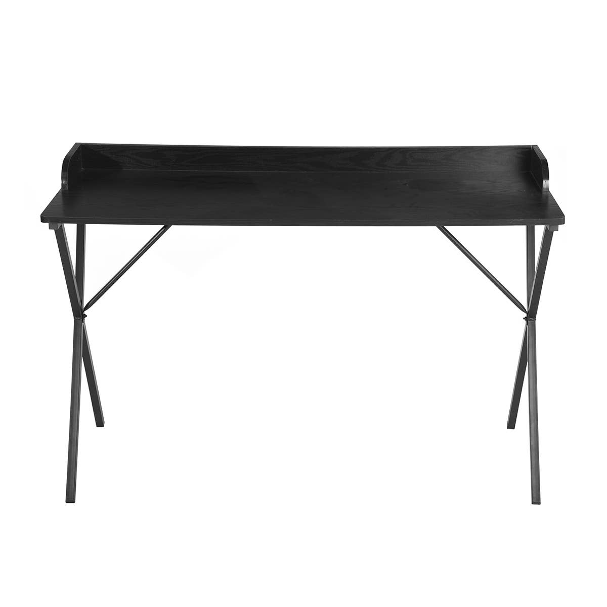 HOMYCASA DESIGN INC - Vente Assortiment pour bureau - Bureau d'ordinateur spacieux et élégant en chêne et métal noir 120 cm13