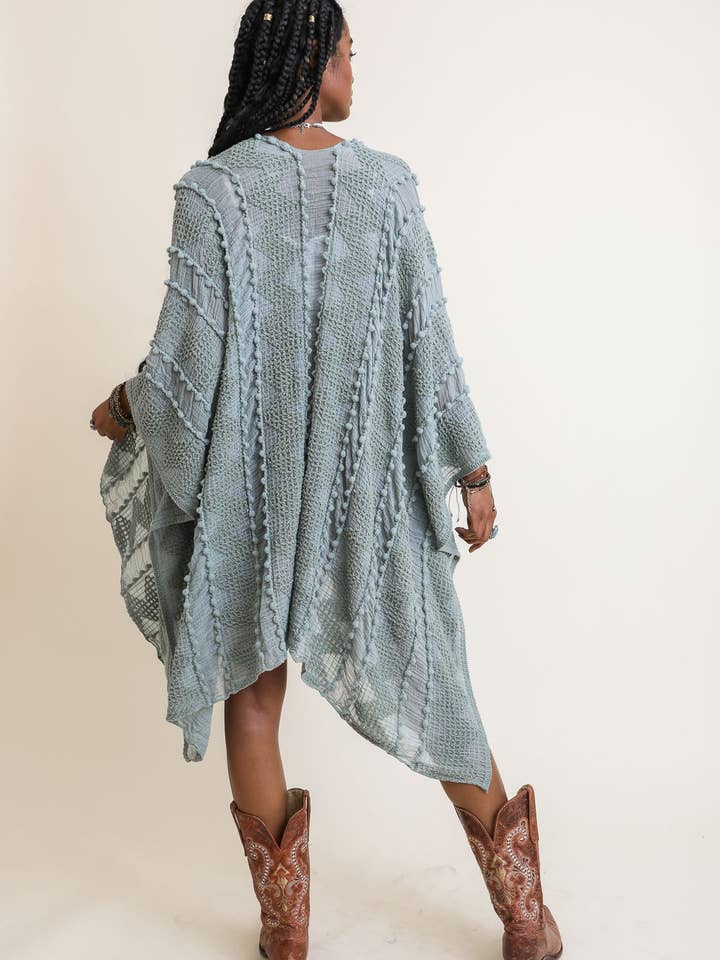 Leto Accessories - Wholesale Kimono – Women's - Embroidered Zig Zag Soft Kimono ⚡️ - Cover Up7