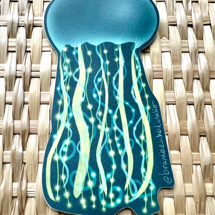 Bramble Schell Studio - Wholesale Sticker - Jellyfish Vinyl Sticker3
