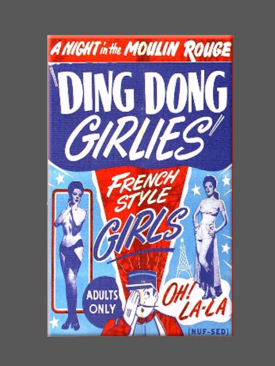 DING DONG GIRLIES, Magnet, Button, Mirror for wholesale by Ba Ba Buttons