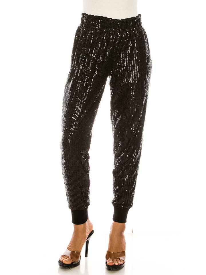 W.A.Y. --Wonderful And Young - Wholesale Pants - Women's - W.A.Y SEQUIN JOGGER
