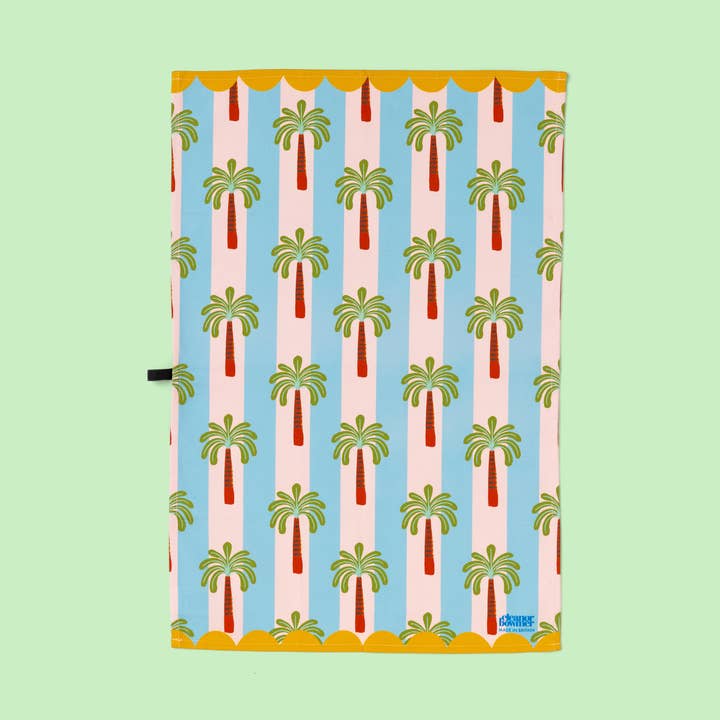 Elektrische Kust Palm Riviera Theedoek voor wholesale door Eleanor Bowmer