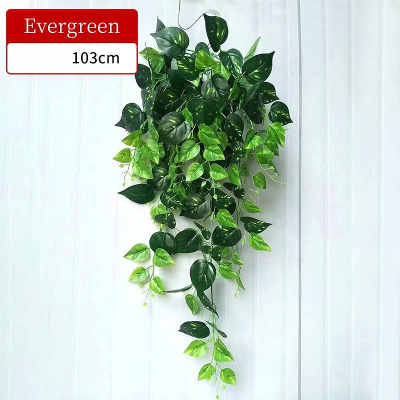 ACNITE(We cover U.S. import duties) - Venta al por mayor Plantas artificiales - Plantas artificiales colgantes de pared de 40" para decoración del hogar flor3
