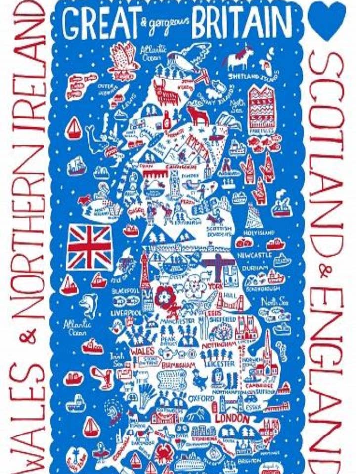 Great Britain by Dasher Prints & Cards for wholesale by Julia Gash
