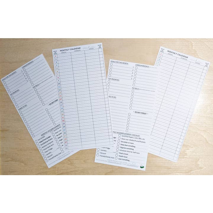 BeeGreen & CraftsPlannersPlus – wholesale Bokmärke – NYHET ~ Bokmärke för månadskalender (lång) - Möten och uppgifter2