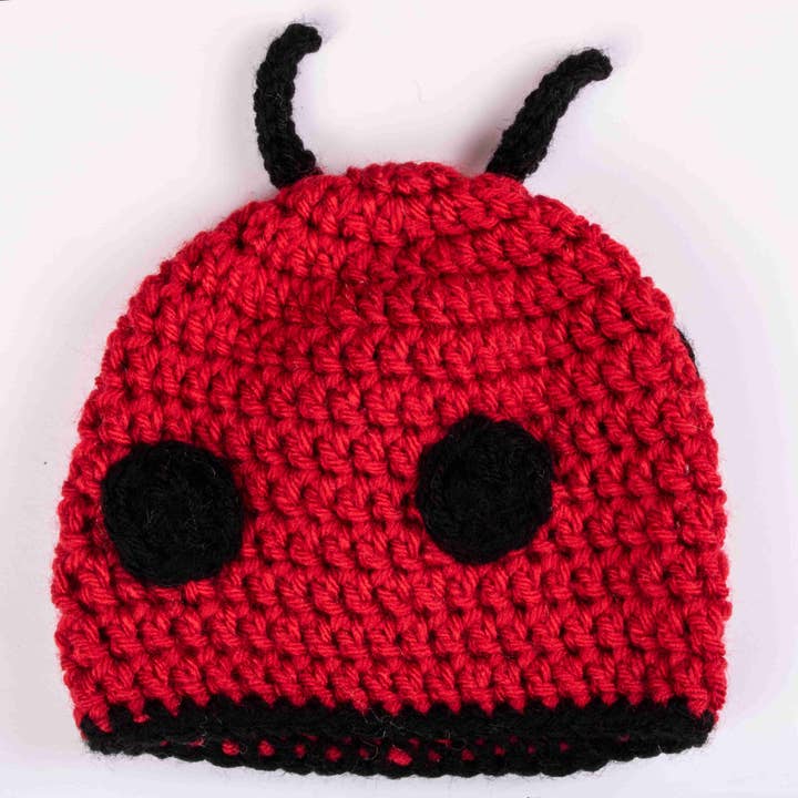 Double Bug Stitchery – Großhandel Beanie – Kinder – Marienkäfer-Mütze