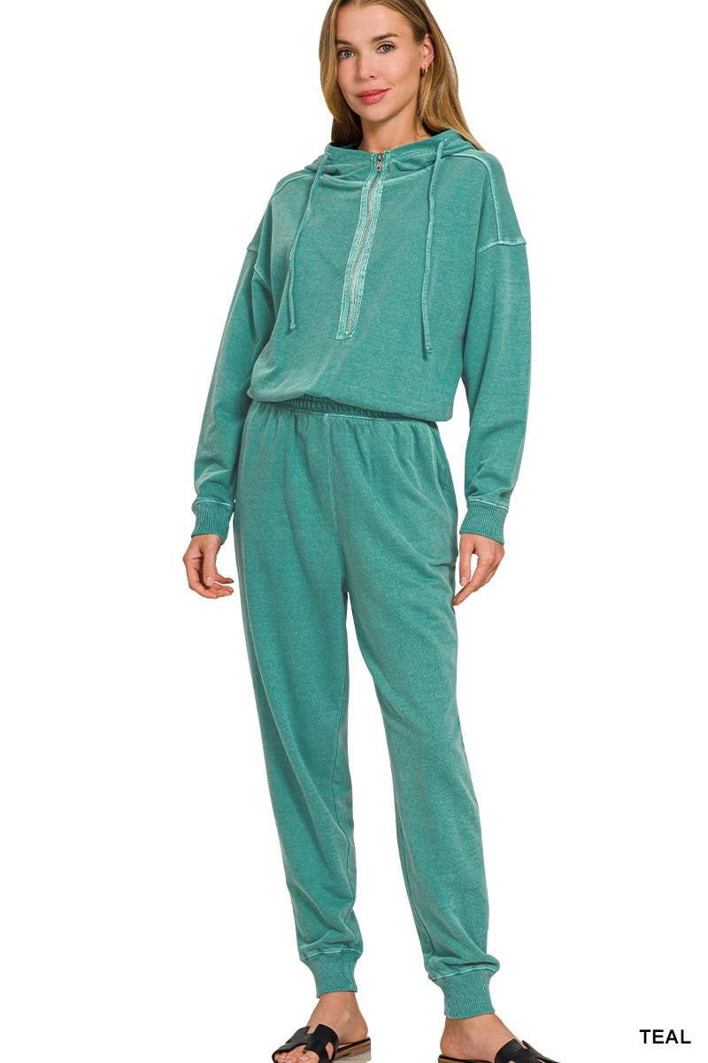 Vanilla Monkey - Wholesale Jumpsuit - Women's - Enzyme Washed French Terry Jumpsuit4