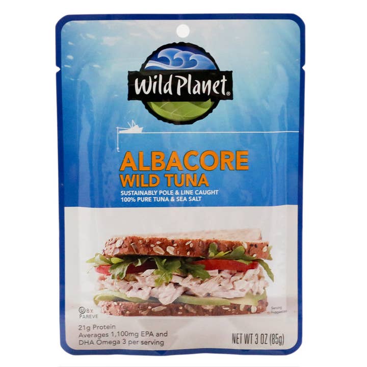 KeHE Distributors, LLC - Wholesale Fish/Seafood - Wild Planet No Salt Added Wild Albacore Tuna, 3 Oz (Pack of 24)