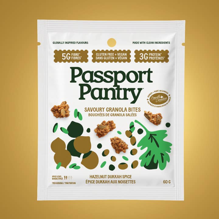 Egyptian Dukkah Granola Bites, Vegan, Gluten & Seed oil free for wholesale by Passport Pantry