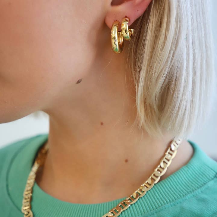 Katie Waltman Jewelry - Wholesale Oorringen - PENNY CZ STAR HOEPEL2