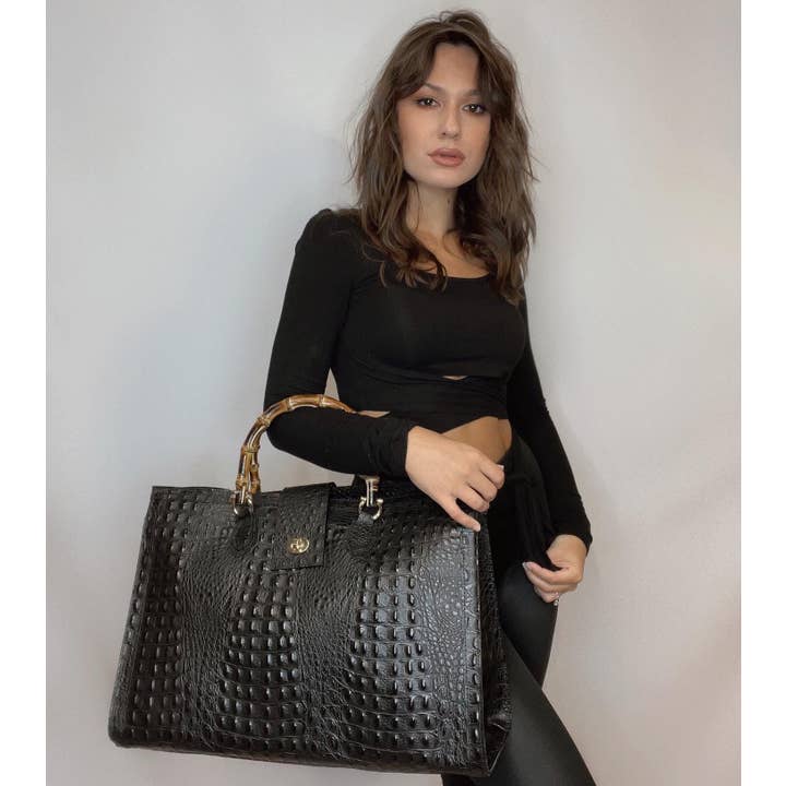 Charlie Leather - Wholesale Tote Bag - Women's - Leontina Xl Tote4