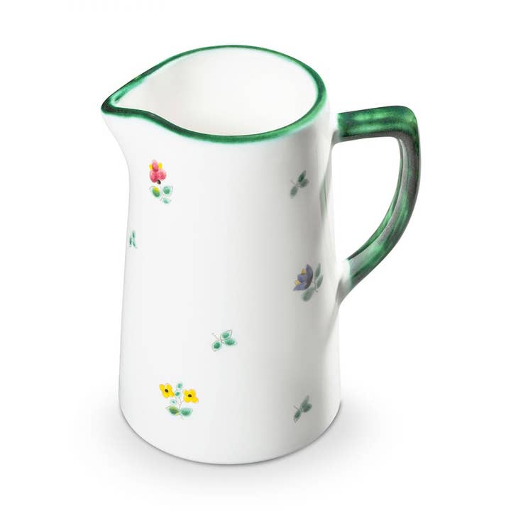 Brocello da 0,7 L con decorazione a fiori sparsi per la vendita all'ingrosso da parte di Gmundner Keramik Handels GmbH