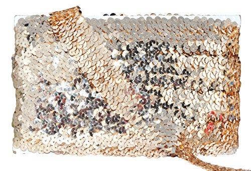 Mandala Crafts – Engroshandel Håndværk forsyninger – Mandala Håndværk Elastisk Paillet, Flad Glitter Stretch Bling Paillette Stof Bånd, Metallisk Applikation Trim Blonder til Kjole Pynt, Pandebånd38