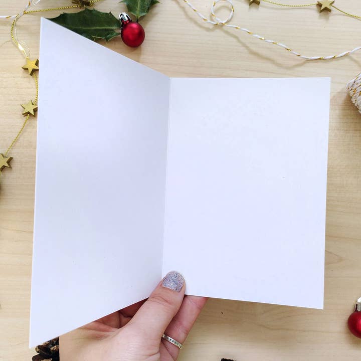 The Curious Cactus - Wholesale Season's Greetings Card - Santa One More Plant Please Christmas Card1