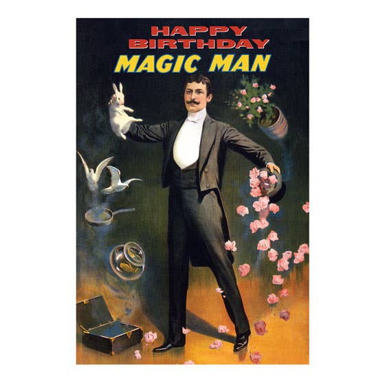 Laughing Elephant - Wholesale Birthday Card - Magic Man - Birthday Card