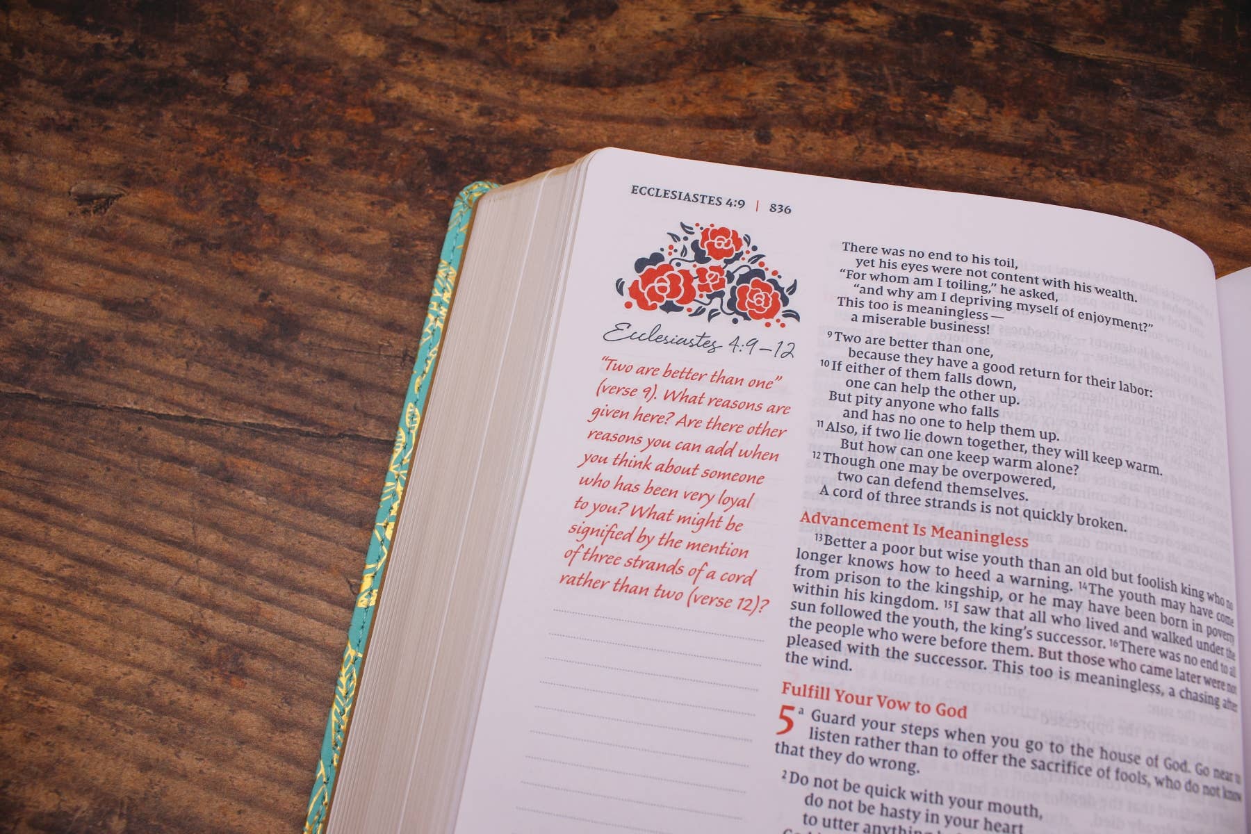 HarperCollins Christian Publishing - Wholesale Journal/Diary - NIV Journal The Word Bible For Women Leathersoft Teal/Gold9