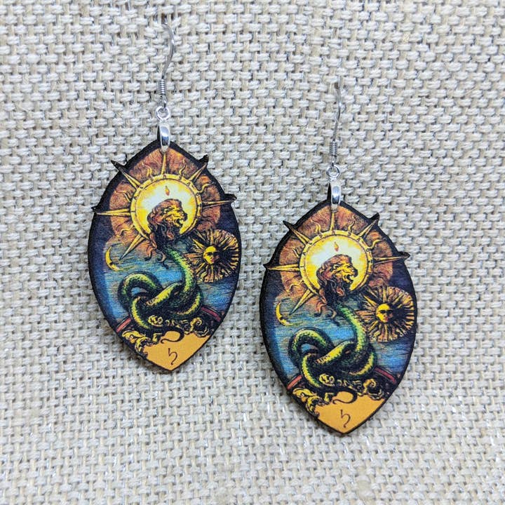 Alchemist Sun Earrings for wholesale by Iamsonotcool