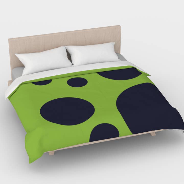 Housse de couette verte et bleu marine - Bed Set 🇨🇦 pour la vente par The Wheaten Store