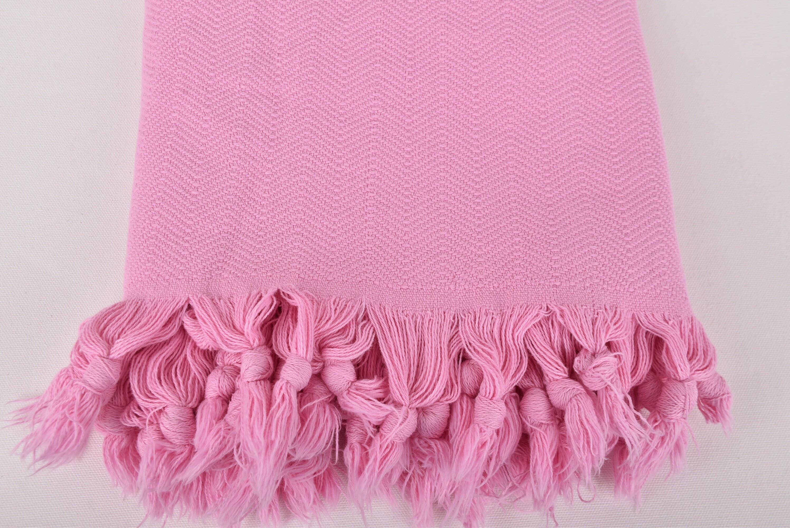 Organic Turkish Towels – Manta para sofá por atacado – Colcha Turca, Manta Rosa para Conforto Aconchegante3