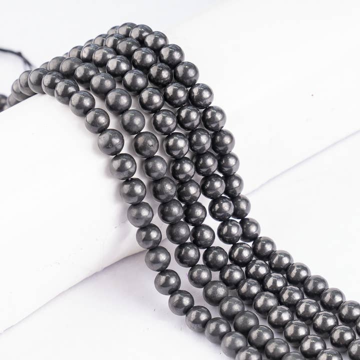 Soothing Crystals Beads - Wholesale Beads - Crystal Beads | Black Shungite | Healing Gemstone Beads