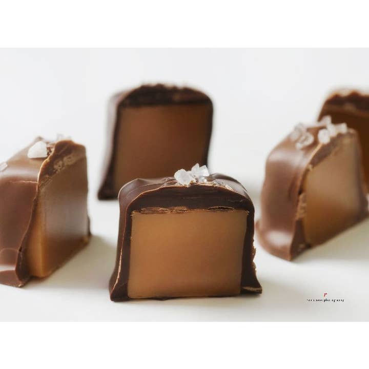 Caramels: Sea Salt Caramels - Bulk for wholesale by Gosanko Chocolate