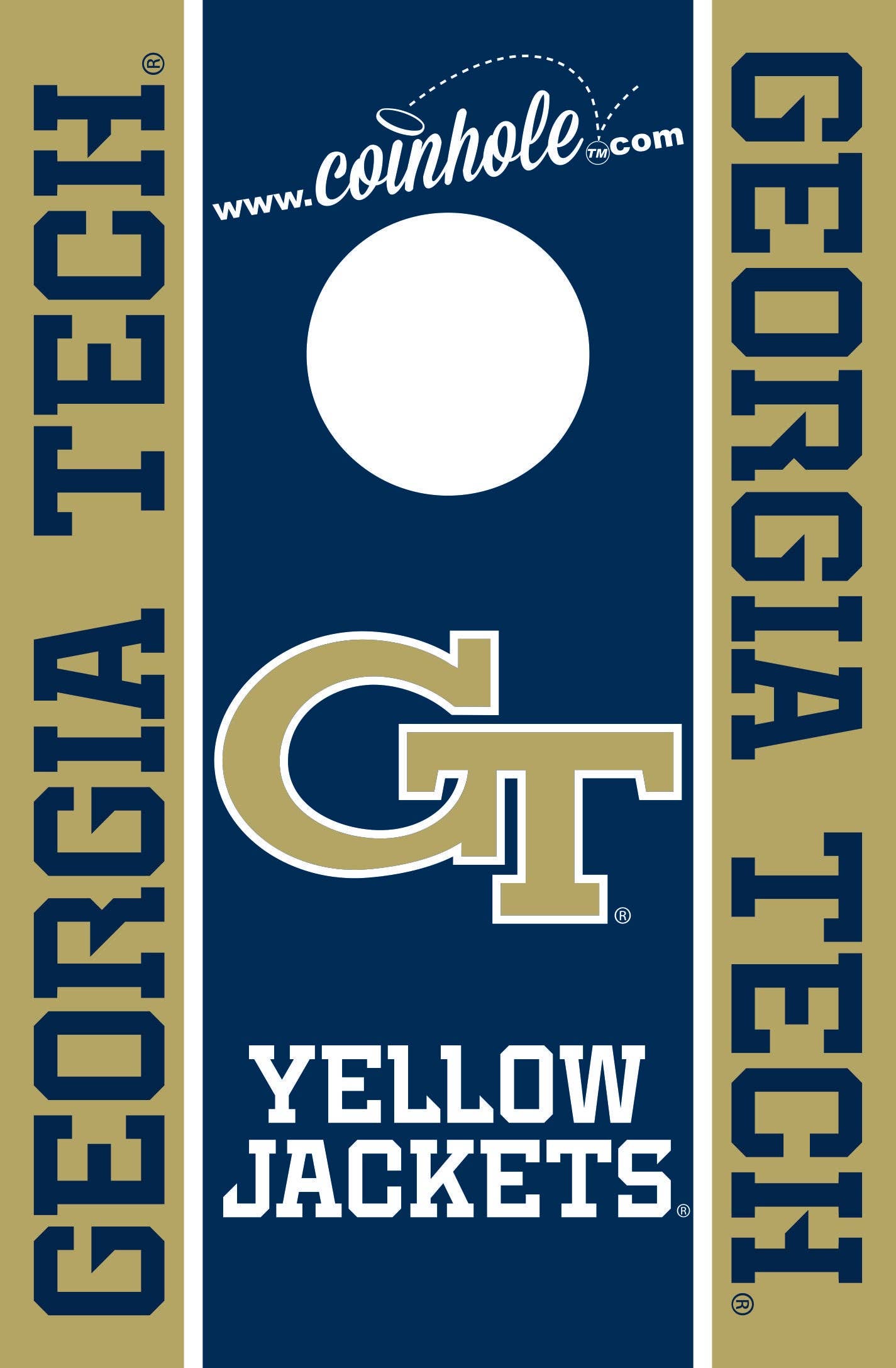 Coinhole - Wholesale Board Game - Georgia Tech Coinhole® Tabletop Game Set1