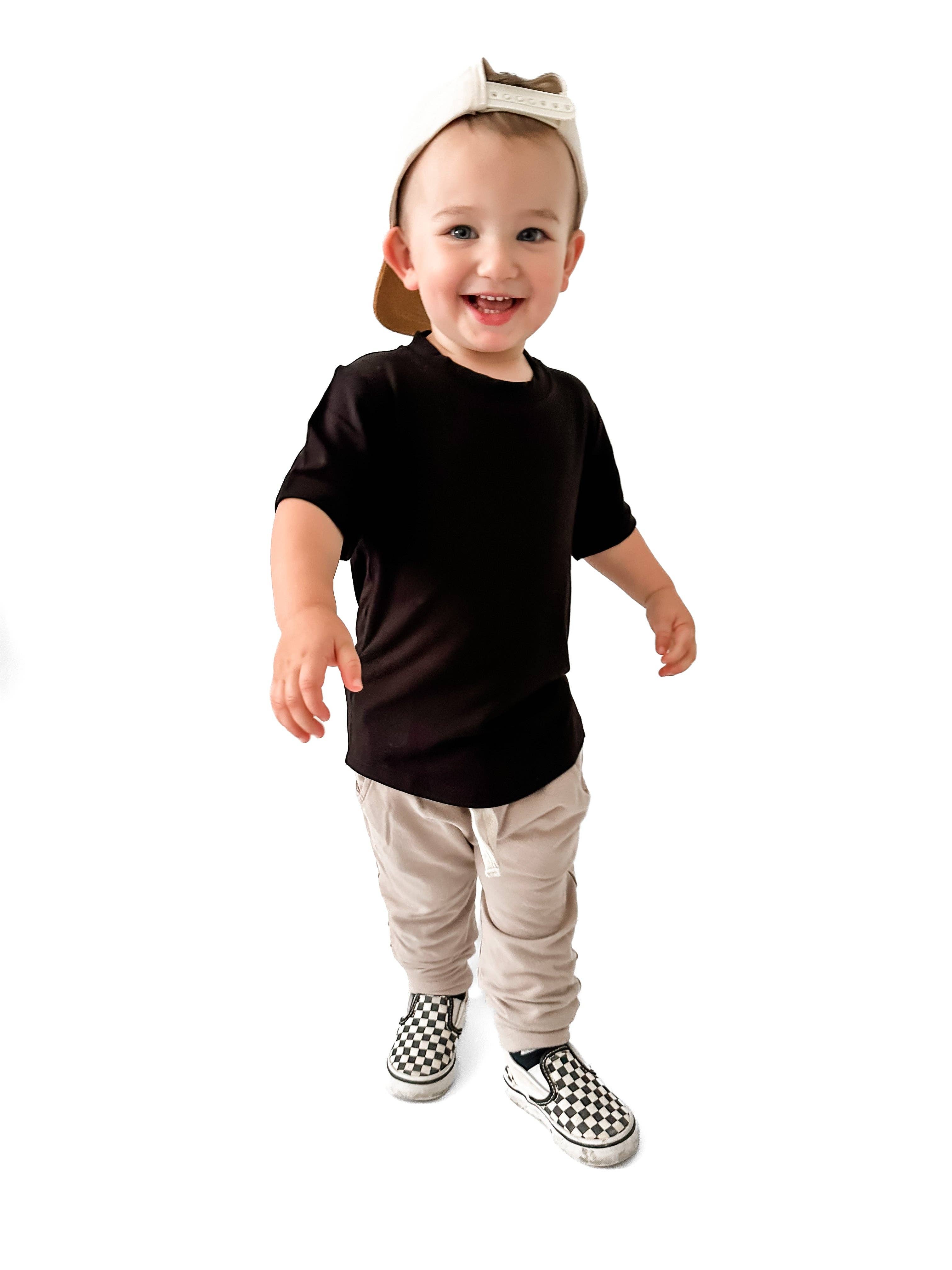 Remi + Rae Co. – wholesale Screen printed t-shirt – Women′s – BAMBOO BASIC TEE - BLACK5