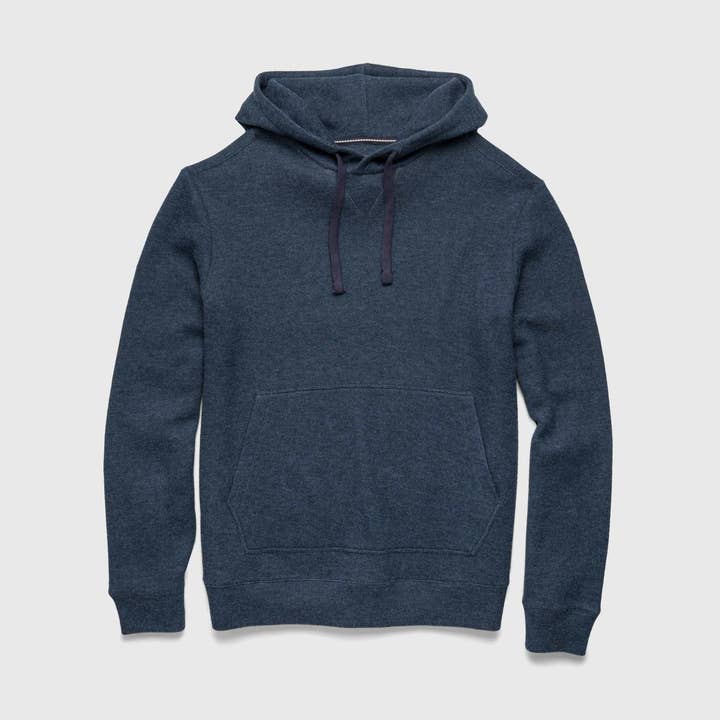 Justin Cashmist Fleece Hoodie - Navy Heather for wholesale by SURFSIDESUPPLY