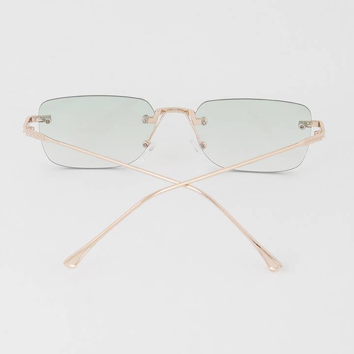 Multicolor Getönte randlose Sonnenbrille für den Großhandel auf Faire2