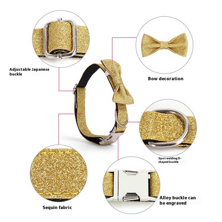 Toby Supply - Wholesale Pet Collar - Cat/Dog - Holiday Dog Collar – Cute Bow Tie Design_CWMM75861