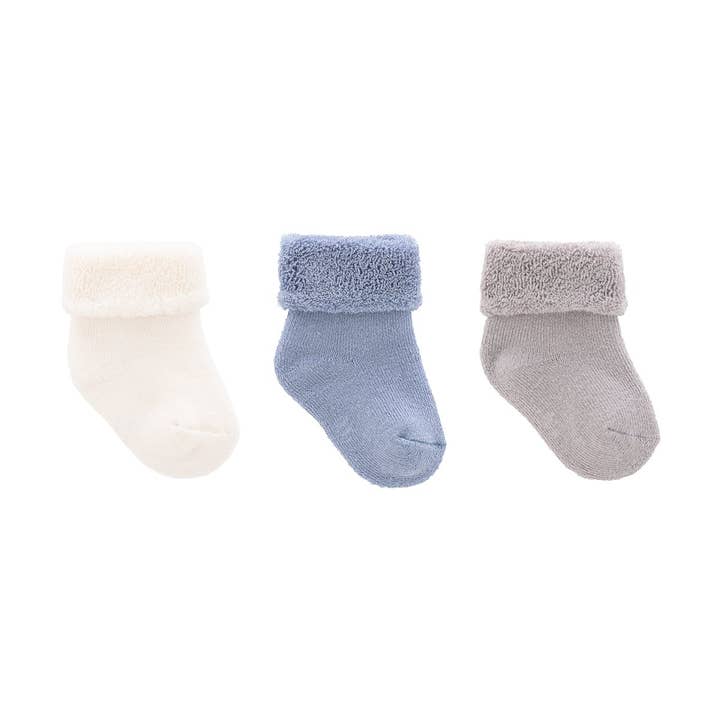 3er Pack Socken für Baby Uni Blau für den Großhandel von Cambrass